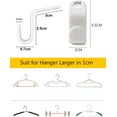 30 Pack Space Triangles for Hanging Clothes, Heavy Duty Clothes Hanger