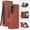 Brown, variant on Mynvo Wallet Case for Samsung Galaxy Z Fold 7 with Stylus Pen, PU Leather Folio Cover with Card Slots Cash Pocket RFID Blocking Kickstand and Magnetic Closure