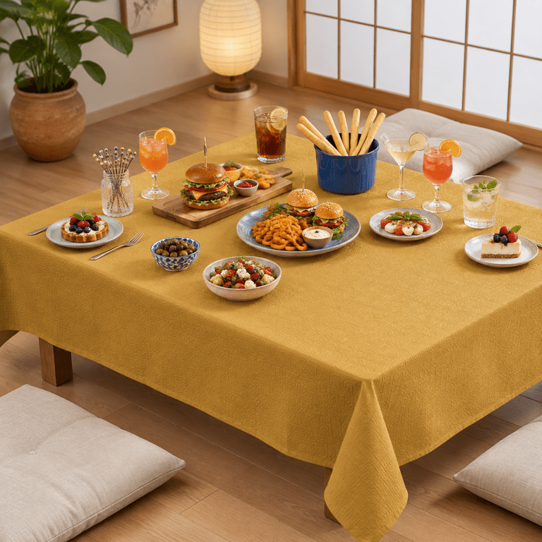 [6 Pack] Paper Tablecloth Disposable For Rectangle Tables 54 X 108 Inch ...