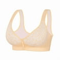thumbnail image 4 of 2 Pack Womens Bras Front Closure Wireless Seamless Comfort Full Coverage Non Padded Bralette Bras, 4 of 5