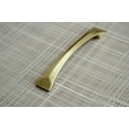 thumbnail image 3 of Hamilton Bowes Satin Brass Cabinet Hardware Pull Handle 96mm / 3-3/4" (3.75") Center to Center Modern Gold Vibrant Amber Traditional Classic, 3 of 4