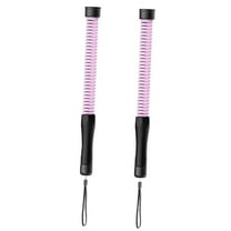 Luwecf Fitness Ropeless Battle Ropes Pair Portable Cardio Versatile Battle Exercise Pink