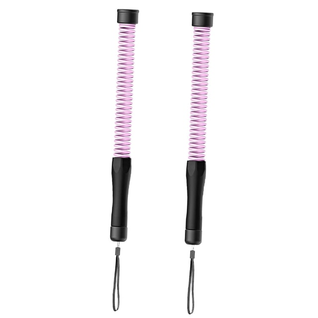 S SERENABLE Fitness Battle Ropes Pair Gym Home Improve Strength Tool Power Training Rope Pink