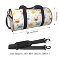 thumbnail image 2 of Balery Colorful Crabs Bolsa de Gimnasio para Mujeres y Hombres, Bolsa de Viaje Impermeable, Bolsa de Fin de Semana con Compartimento para Zapatos y Bolsillo Húmedo, 2 of 6
