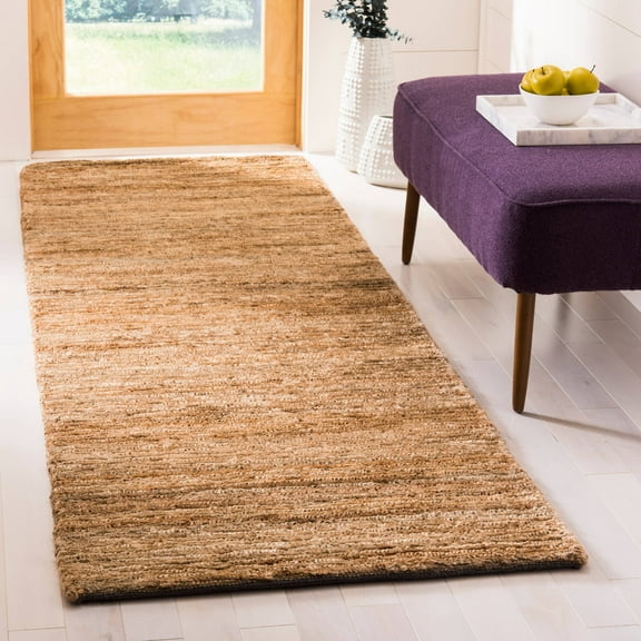 Safavieh Organic Jemima Striped Braided Jute Runner Rug, Natural, 2'6" x 8'