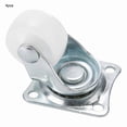 thumbnail image 4 of 4pcs 1 pulgada Ruedas giratorias blancas PP DUAL Rodillo Rueda Rueda de ruedas de ruedas for varios trolleys Muebles Comedor Coches Silla de oficina CALIENTE, 4 of 6