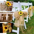 thumbnail image 4 of Efavormart 5"x108" | Natural Burlap Chair Sash, Hessian Fabric Rustic Jute Chair Sash, Chair Bow, 4 of 9