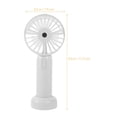 thumbnail image 2 of WHAMVOX White Mini Portable Pocket Fan with USB Rechargeable Spray Mist Function, Lightweight Handheld Fan for Travel and Outdoor Use, 2 of 8