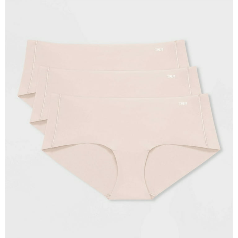 True & Co Everybody Women's 3pk Hipster Underwear Briefs - Nude, XL