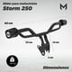 thumbnail image 2 of Slider Protector para moto Storm 250 negro M, 2 of 4
