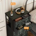 thumbnail image 3 of aFurnulem White Tall Dresser for Bedroom,Vertical Storage Tower Unit and End Table with 6 Drawers, Nightstand Furniture with Fabric Drawer Organizer in Living Room,Closet,Entryway,Hallyway, 3 of 10