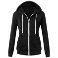 thumbnail image 2 of Hoodies for Women Zip Up Lightweight Jacket Casual Long Sleeve Jacket Coat Thumb Hole Hoodie Sweatshirt with Pockets, 2 of 7
