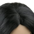 thumbnail image 4 of SUCS Medium Length Wave Body Black Natural Low Temperature Synthetic Wigs Hair For Bl, 4 of 5