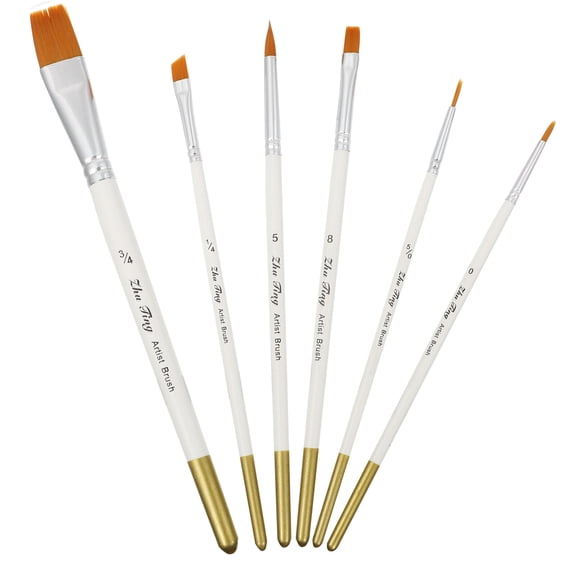 2 Sets Fondant Painting Brush Pastry for Baking Biscuit Cakes Cookies White
