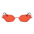 thumbnail image 2 of Gafas de marco de metal retro para mujer Diseñador de moda vintage 400 rojo jinwen Gafas de sol de moda para hombre, 2 of 4