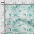 thumbnail image 1 of oneOone Cotton Poplin Aquamarine Green Fabric Leopard Skin & Texture Watercolor Sewing Fabric By The Yard Printed Diy Clothing Sewing Supplies 56 Inch Wide, 1 of 4