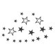 thumbnail image 1 of Acrílico Espejo Pared Pegatinas 19uds en 1 Juego Auto Adhesivo Removible Estrella Pared Calcomanías para Hogar Sala Habitación Dormitorio Oficina DIY Decoración (Negro), 1 of 6