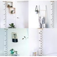 Growth Chart for Kids, Canvas Height Chart Ruler Removable Wood Hanging ...