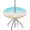 Opalescent Ocean, variant on Spiny Beachcomber Outdoor Tablecloth with Umbrella Hole and Zipper, Waterproof Patio Table Cover Round Elastic Fitted Table Cloth for Party Picnic Patio, Fits 36"-44" Patio Tables
