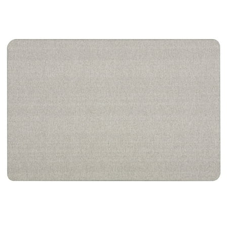 UPC: 0034138768433 | Quartet Oval Office Fabric Bulletin Board  4  x 3   Frameless  Gray (7684G)