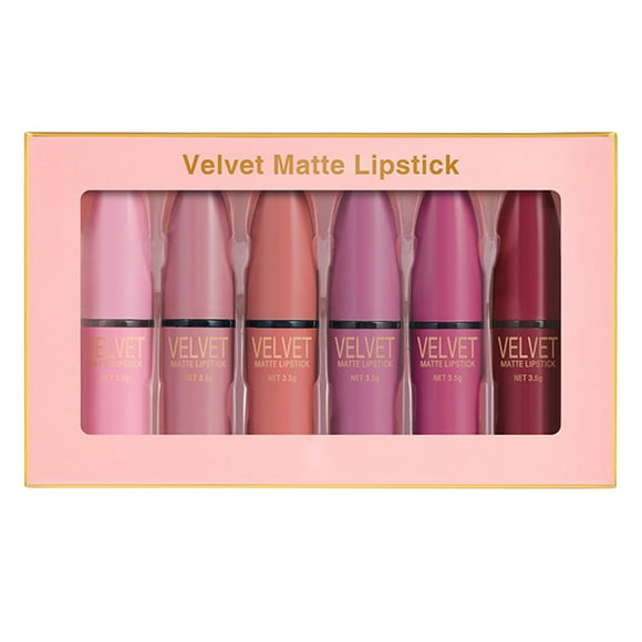 Set de pintalabios mate, set de regalo de 6 piezas, vasos antiadherentes, regalos para mujeres