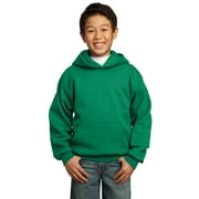 Port & Company Youth Core Fleece Pullover Hooded Sweatshirt-S (Kelly Green)
