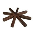 thumbnail image 3 of Salvamanteles de madera para bebidas, posavasos para decoración del hogar, soporte para ollas, MESA CENTRO de MESA, salvamanteles plegable para ollas nuez, 3 of 10