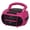 Magenta/Black, variant on JENSEN Portable CD Music System with Cassette Player/Recorder and AM/FM Stereo Radio, CD-550, Black
