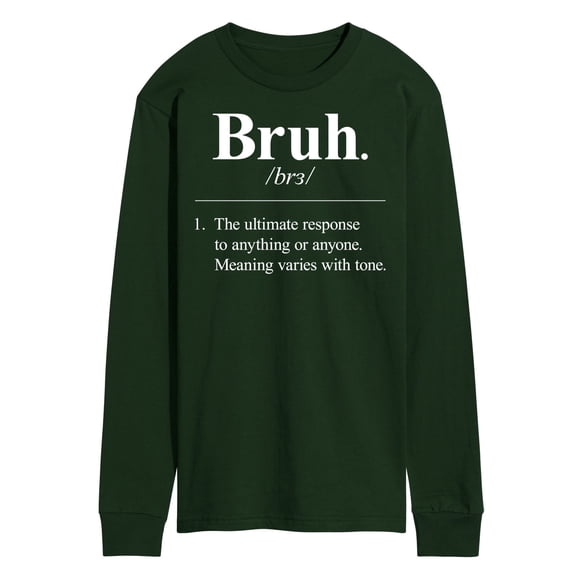 Instant Message - Bruh Definition - Men's Long Sleeve T-Shirt