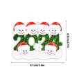 thumbnail image 2 of Family Christmas Snowman Resin Pendant Handwritten Name DIY Craft Ornament for Holiday Tree Decorations, 2 of 3