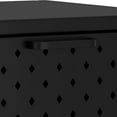 thumbnail image 5 of vidaXL Table Console Noire 72x35x75 cm Acier, 5 of 5