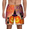 thumbnail image 2 of Goofa Halloween Printed Men's Swim Trunks Board Shorts Quick Dry Mens Swimming Trunks with Compression Liner,Breathable Fit Hawaii Beach Shorts-Small, 2 of 9