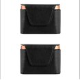 thumbnail image 1 of Estuche protector de cuero para auriculares portátiles de 2 piezas, estuche protector para auriculares Airpods Pro3, estuche negro, 1 of 3