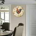 thumbnail image 4 of LetCart 12 Inch Wall Clock Home Decor Clock Colourful Retro Style Silent Non-Ticking Quartz Wall Clock (3), 4 of 7