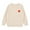 Beige, variant on WOYY Girls Casual Sweater Heart Print Crew Neck Pullover Knitwear, Sizes 12-18M