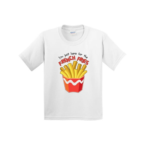 Inktastic I'm Just Here for the French Fries Youth T-Shirt