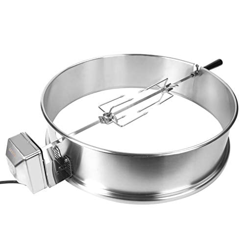 onlyfire Stainless Steel Rotisserie Ring Kit Barbecue Accessories for Weber 22" Kettle Grill and Similar Size Grills - Walmart.com