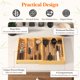 thumbnail image 5 of Organizador de cajones para utensilios Lifewit Expendable Bamboo, 4 compartimentos, 5 of 9