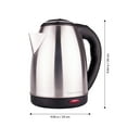 thumbnail image 7 of Electric Kettle Taurus Caronte Stainless Steel 68 oz Capacity Fast Boil Auto Shutoff Silver, 7 of 7