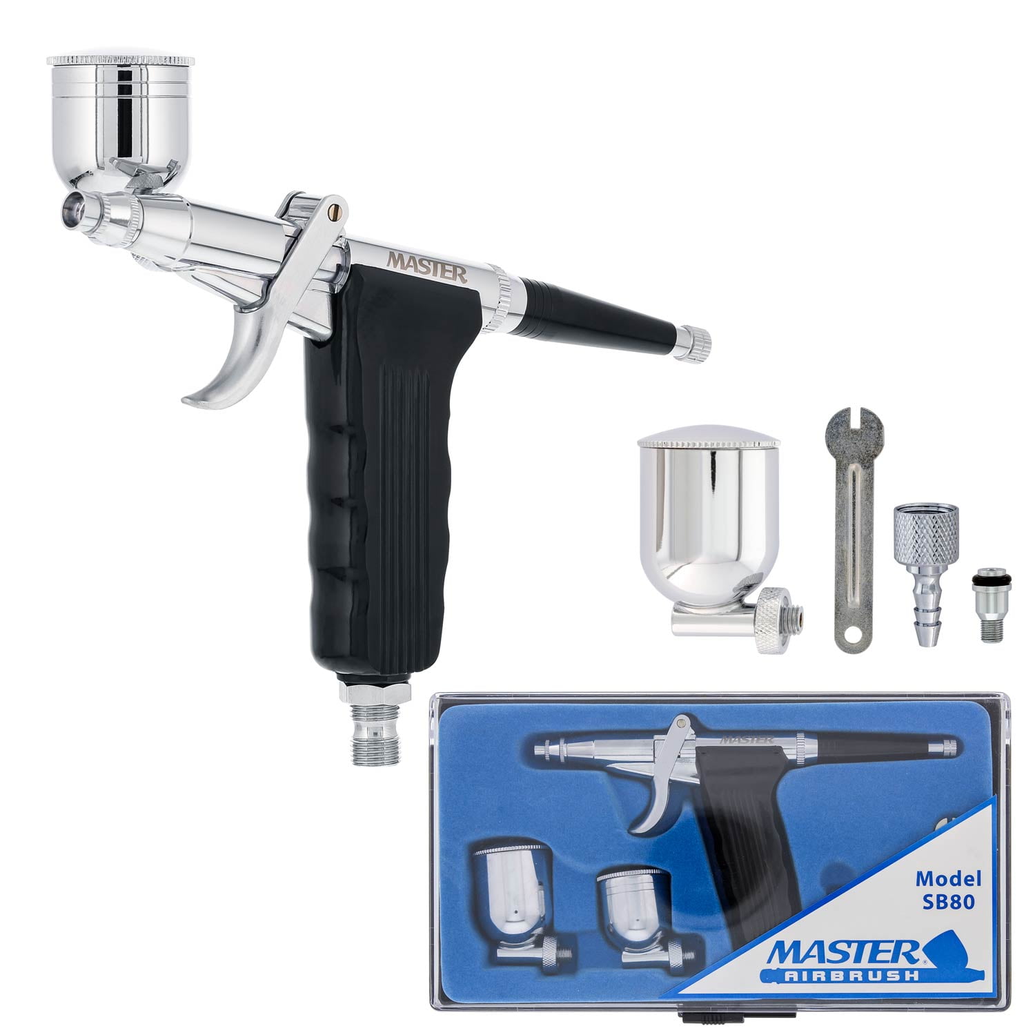 Pro Dual Action 3 Airbrush Kit Paint Spray Gun For Commercial or Personal Use 