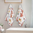 thumbnail image 3 of Colored Stingray Whale Hand Towels 2 PCS, Summer Animal Kitchen Towel Ultra Soft and Highly Absorbent,Decorative Fingertip Face Towel for Bathroom Hotel, 28.3"x14.4", 3 of 4