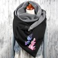 thumbnail image 2 of Bibifish Womens Scarf with Cat Pocket Autumn Winter Warm graphic printed Shawl Soft cozy for Pet Lovers outdoor comfortable Daily casual scarf, 2 of 3