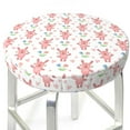 thumbnail image 3 of KLL Hello Rabbit Round Bar Chair Cushion Cover ,Bar Stool Protector with Elastic, Soft Washable, 3 of 6