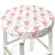 thumbnail image 3 of Balery Hello Rabbit Fundas de asiento para taburete de bar redondo de tela de terciopelo ajustables que protegen de arañazos y manchas para sillas de 14 a 17 pulgadas.-14 inch, 3 of 7
