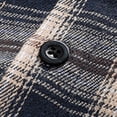 thumbnail image 6 of YODETEY Men’s Hooded Plaid Flannel Shirt Jacket, Midweight Casual Long Sleeve Plaid Shacket, Big and Tall ,Size M-4XL, 6 of 10