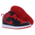 thumbnail image 4 of Nike Jordan 1 Mid PS Boys Shoes Size 11, Color: Black/Fire Red/White, 4 of 5