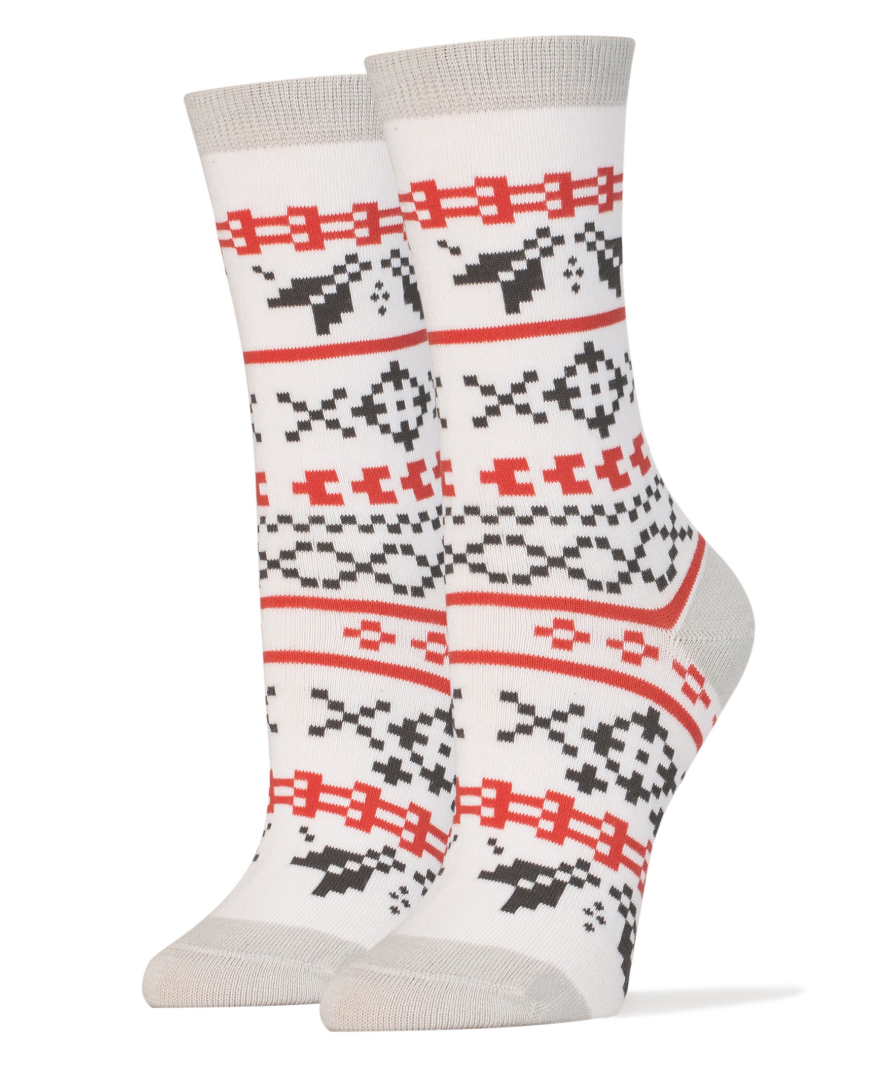 Sock It Up Womens Crew Socks, Novelty Fashion Socks, Winter Wonderland