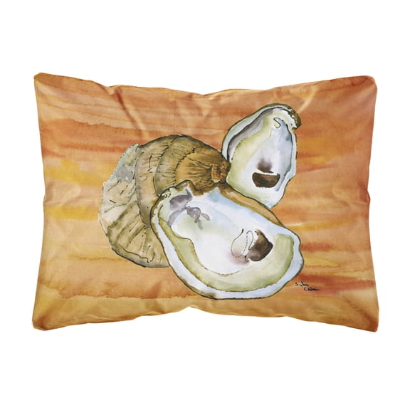 Carolines Treasures 8142PW1216 Oyster Canvas Fabric Decorative Pillow, 12H x16W, multicolor