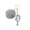 1, variant on Artistic Desert Themed Keychain Plush Pendant with Keyring Functional Home