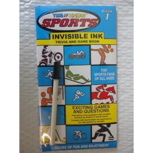 Yes and Know Sports Invisible Ink Trivia Book 1 Lee Publications SP25